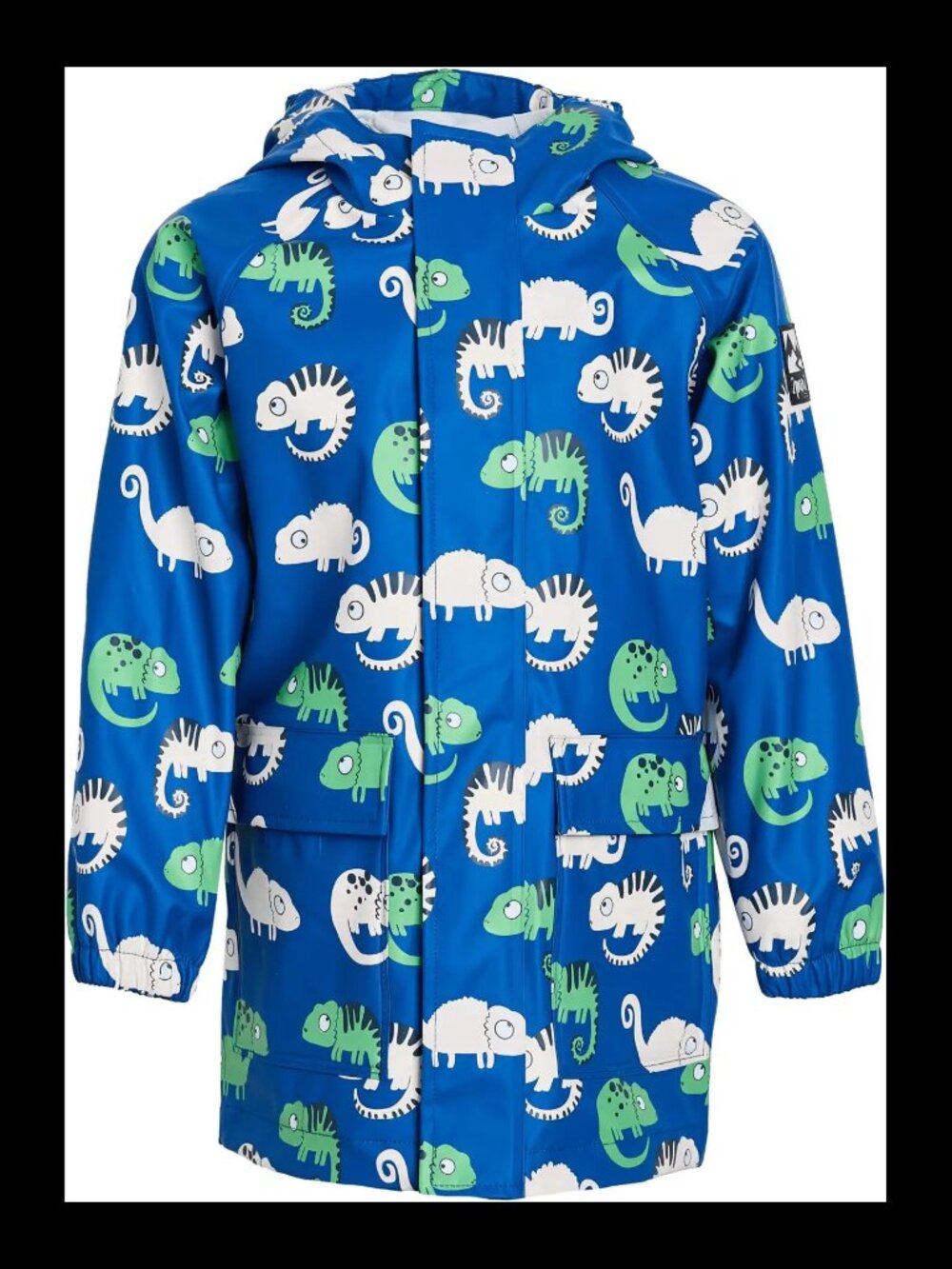 Deux par Deux Magical Blue Raincoat With Color-Changing Chameleon